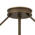 thumbnail image 5 of 4 Light Medium Semi-Flush Mount in Traditional-Mid-Century Modern Style 22 inches Wide By 11.5 inches High-Heritage Brass Finish-Incandescent Lamping, 5 of 9