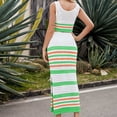 thumbnail image 6 of HomeGardon Sleeveless Dress for Women Women Summer 2 Piece Sets Tank Tops and Elastic Cutout High Waist Knitted Skirt Beach Outfits Streetwears, 6 of 7