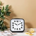 thumbnail image 4 of 5.5" Large No Ticking Analog Alarm Clock,Silent Readable for Seniors,Easy to Set,Gradual Rise Alarm,Big Numbers,Gentle Wake,Snooze, Lighted on Demand,Battery Operated,Black, 4 of 4