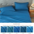 thumbnail image 7 of Davulos Twin Size 3 Piece Sheet Set,Breathable & Cooling Bed Sheets Set All Season,Hotel Luxury Bedding for Women Men,Wrinkle Fade Stain Resistant,Aqua Blue, 7 of 7