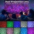 thumbnail image 2 of Star Projector, LED Galaxy Ocean Wave Projector Night Light Projector with Bluetooth Speaker, Remote Control Color Changing Starry Sky Projector Lamp for Kid Adult Party Home Theater Decor, 2 of 5