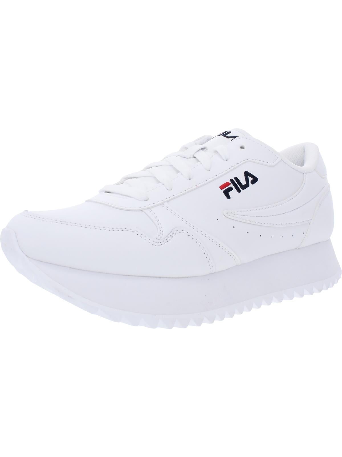 Bitterhed mm Indtil Fila Womens Orbit Faux Leather Lifestyle Platform Sneakers White 10 Medium  (B,M) - Walmart.com