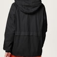 thumbnail image 3 of Chaqueta impermeable ligera con capucha para mujer, impermeable, activa, para exteriores, con capucha, informal, de manga larga, ajustada, con cremallera, para exteriores, 3 of 5