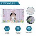 thumbnail image 6 of Easter Bunny Placemats Set of 4, Colorful Eggs Cute Rabbit Purple Wooden Plank Placemats for Dining Table, Place Mats for Kitchen Tabletop, Waterproof Wipeable Dining Table Mats Set, 6 of 9