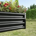 thumbnail image 4 of Outdoor Large Galvanized Metal Raised Garden Bed,Planter Box for Flowers Vegetables,Rectangular, 4 of 7