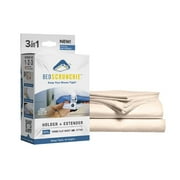 BED SCRUNCHIE Cloud Organic Cotton Bed Sheets Bundle | 100% Cotton, All Natural 4-Piece Wrinkle-Free Deep Pockets Sheets & Pillowcases with Heavy Duty Sheet Holder Straps - Linen, Queen