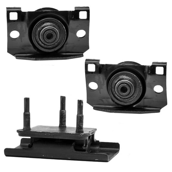 4M Auto Parts. Front Left & Front Right Engine Mounts With Rear Transmission Mount 3PCS Set For 4WD (4-Wheel Drive). Part Numbers: 9506 9506 9520