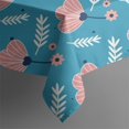 thumbnail image 4 of Floral Square Tablecloth 42x42in(107x107cm) – Waterproof Polyester Printed Table Cover, Wrinkle Resistant & Washable for Kitchen Dining Picnic Party Decor, Thanksgiving,Christmas, Spring,Flower, 4 of 6