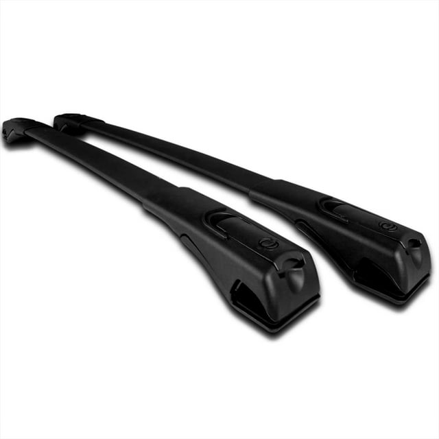 Spec-D Tuning Aluminum Roof Top Adjustable Rack Cross Bar Black Compatible with Toyota Rav4 2013-2018
