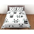 thumbnail image 3 of Panda y bambú funda nórdica niños, juego de cama completo, rey, reina, ropa de cama dormitorio,, 3 of 4