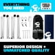thumbnail image 3 of SUN NINJA Refugio para tienda de campaña de playa con protección UPF50+, incluye pala de arena, estacas para el suelo, postes de estabilidad, toldo desplegable al aire libre para acampar, pescar, dive, 3 of 5