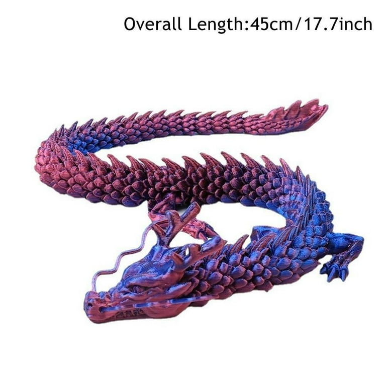 Figurine 3D Printed Dragon 3D Printed Articulated Dragon with