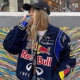 thumbnail image 1 of Rion Racing Jacket Vintage, Bomber Jacket Print, F1 Streetwear Jacket Y2k-week, 1 of 4