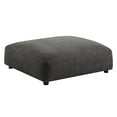 thumbnail image 6 of Solace Modular Upholstered Fabric Armless Loveseat and Ottoman Set in Charcoal, 6 of 10