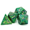 thumbnail image 5 of Cusdie 7PCS/Set DND Metal Dice, Dragon Scale Metal Dice Set, Polyhedral Dice Set, for Role Playing Game D&D Dice MTG Pathfinder, 5 of 5