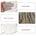 thumbnail image 4 of Unique Bargains 11Ft Cheesecloth Table Runner 35 x 134 Inch Rustic Gauze Tablecloth, Sand, 4 of 7