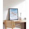 thumbnail image 6 of Haus and Hues Retro Posters Blue Sky Poster - Wall Prints for Bedroom Aesthetic Posters for Dorm Room for Girls Teen Girl Bedroom Decor Cloudy The End (Framed Black 24x36), 6 of 6