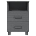 thumbnail image 3 of vidaXL Nightstand Storage Bedside Cabinet Nightstand with 2 Drawers Pine Wood, 3 of 8