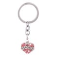 thumbnail image 3 of 15xPink Crystal Rhinestone Corazón Colgante Llavero Llavero Llavero - Maestro Sunnimix Llavero dividido, 3 of 7