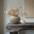 thumbnail image 2 of LuxenHome Rustic Ceramic Vase, 10.4" Wide Terracotta Pot with Earthy Gray-Brown Finish, Handcrafted, 2 of 9