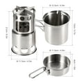 thumbnail image 3 of Burning Portable Camping Stufe Combo de leña Stufe Burning Y Poting Set Para Mochilas al Aire Libre Senderismo, 3 of 7