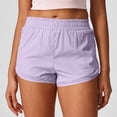 thumbnail image 3 of Hurxie Women's Athletic Shorts High Waisted Running Short Pocket Sporty Shorts Gym Workout Shorts Purple,2XL, 3 of 5