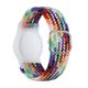 thumbnail image 1 of Funda protectora TPU Antirrayas con pulsera de Nailon Bsvklp para Apple Airtag arco Iris, 1 of 9