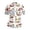 White, variant on Men's Hawaiian Shirt Button Down Short Sleeve Shirts Casual Short Sleeve Printed Shirt Tops