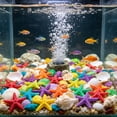 thumbnail image 2 of Sentmoon Fish Tank Decorations Aquarium Accessories 3cm In The Dark Stones Shellsand Shells 50 Pieces Aquarium Decor Fluorescent Stones Animals Fish Tank, 2 of 7