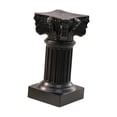 thumbnail image 1 of Estatua de pedestal en miniatura, columna griega, portavelas, pilar romano Negro, 1 of 9
