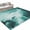 Green, variant on Burnt Orange Ombre Clouds Hallway Runner Rug 2x6 Washable Non Slip Kitchen Runner Rug for Bedside Bathroom Modern Abstract Gradient Cloud Indoor Floor Carpet Area Rugs for Living Room Bedroom Office