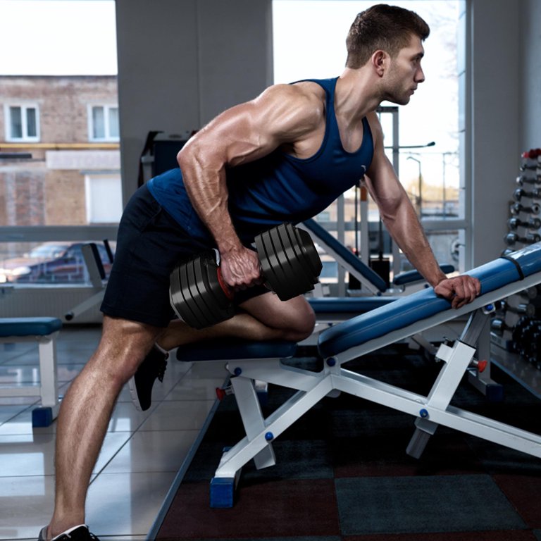 25 lb Dumbbells, Seizeen Single Adjustable Dumbbells Set, Free