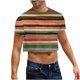 thumbnail image 2 of Blusas y camisas de manga corta y cuello redondo para hombre, blusas de verano con estampado y mangas cortas para hombre., 2 of 8