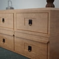 thumbnail image 2 of Renovators Supply Black Cabinet Handles 2" x 2" Wrought Iron Mission Ring Drawer Pulls for Cabinets and Drawers w/Screws, 2 of 10