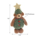 thumbnail image 3 of Maison Concepts Decorative Figurines, Collectibles, Home Accents, Artistic Display, Polyester, Multi Nicholas The Teddy Bear Plush Stander (15"), Dimensions: 5.9L X 2.9W X 15H, 3 of 3