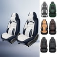 thumbnail image 5 of Fit for HONDA HR-V 2025 Seat Cover, Blue and White Car Seat Covers, Premium Leather Two-piece set With a Headrest and Lumbar Support Non-slip, Pet Car Seat Covers, 5 of 8