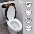 thumbnail image 4 of HELLHERO Horse Durable Round Toilet Lid Dust Cover Stretch Elastic Fabric, Adjustable, Elastic Bottom 17"x21", 4 of 8