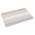 thumbnail image 4 of Gray Beige Stripe Door Mat Indoor Outdoor, Modern Art Horizontal Striped Non Slip Welcome Mat with Rubber Backing, Absorbent Fabric Front Door Mats Entryway Rug for Home Patio Entrance 16"x24", 4 of 9