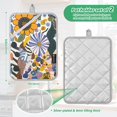 thumbnail image 6 of Yayeee Pot Holders Kitchen Heat Resistant with Pocket 7"x9.8" Cotton Oven Cooking Hot Pads, Purple Flowers, 6 of 7