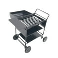 thumbnail image 1 of HAMPPLIES Barbecue Grill Rack Pocket Model BBQ Grill Iron Black Design for Collectors 1Set, 1 of 7