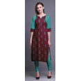 thumbnail image 2 of Bimba Tunique Droite en Coton pour Femmes Kurta Imprimée Tenue d'Été Kurti-Grand, 2 of 6