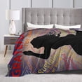 thumbnail image 4 of DouZhe Ultra-Soft Micro Fleece Lightweight Flannel Bed Blanket, Grateful Pray Hands Print Cozy Warm Throw Blankets, 80"x60", 4 of 7