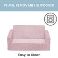 thumbnail image 3 of Sofá convertible a tumbona Serta Perfect Sleeper Pink Kids, 3 of 6