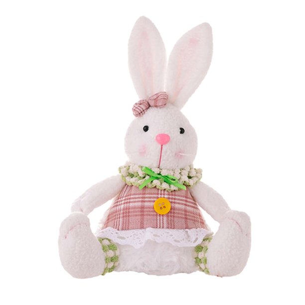 Muñeco de peluche de de Pascua, animal de peluche luminoso con luz, figura de conejo de Pascua de dibujos animados para vacaciones en la Femenino