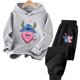 thumbnail image 3 of Sudadera con capucha para niños, jersey de moda Kawaii con estampado de Stitch, dibujos animados de Anime y Manga, ropa informal de otoño para niñas y niños, 3 of 5