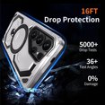 thumbnail image 5 of Dteck Magnetic Case for Samsung Galaxy S24 Ultra,Shockproof TPU+PC Ring Holder Case Compatible with Mag Safe Military Drop Protection Kickstand Back Cover,Gray, 5 of 7