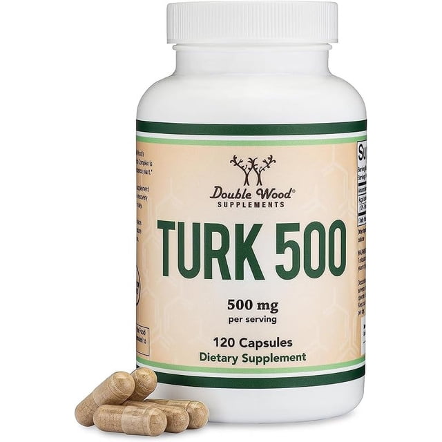 Double Wood Turk 500 | 500 Mg Per Serving | 60 Servings | 120 Capsules