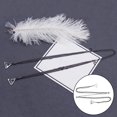 thumbnail image 3 of Correas de sujetador de hombro 1 par de correas de de metal de decoración invisible con borlas Correa de para hombros decorativos Tops de - Cabestro negro Cabestro negro Magideal Correas de sujetador de hombro, 3 of 7