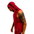 thumbnail image 3 of EIMELI Mens Bodybuilding Workout Sleeveless Summer Hoodie Tank Top Green, 3 of 4
