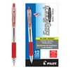 Easytouch Ballpoint Pen, Retractable, Medium 1 Mm, Red Ink, Clear Barrel, Dozen